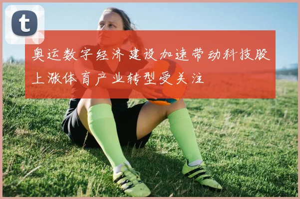 奥运数字经济建设加速带动科技股上涨体育产业转型受关注