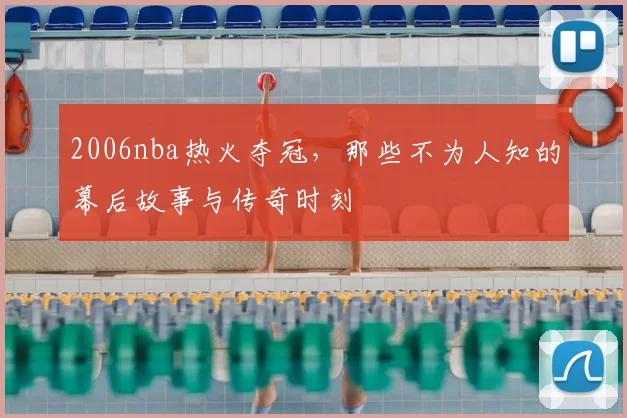 2006nba热火夺冠，那些不为人知的幕后故事与传奇时刻